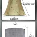 Aspen Creative 32802 Transitional Hardback Empire Shape Spider Construction Lamp Shade in White, 18" wide (11" x 18" x 15")