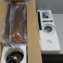 52" Wood Ceiling Fan with Lights Remote Control,Quiet DC Motor 3 Blade Ceiling Fans for Patio Living Room, Bedroom, Office,Indoor Outdoor(Black+Dark Walnut)