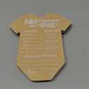 Kate Aspen Baby Predictions for Baby Shower Advice Cards - 50-Count Onesie Shaped Baby Shower Games for Girl or Boy - Gender Neutral Decor, Table Decorations, Activity and Keepsake For New Parents