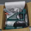 QWORK Heavy Duty Hand Press Eyelet Grommet Machine Punch Tool Kit  3 Size Dies (#0#2#4) & 1500 Pcs Silver Grommets for Banner, Canvas & Leather Work