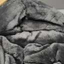 Bedsure GentleSoft Sherpa Fleece Blanket Queen Size for Bed, Non-Heated, Thick and Warm Throw for Women and Men, Soft Fuzzy Plush Queen Blanket for Winter, Charcoal, 90x90 Inches