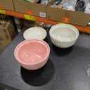Goaste 2 Pack Ceramic Ramen Noodle Bowl, 27 OZ Big Ramen Bowl with Lid, Japanese Hand-Painted Ceramic Tableware, Durable Floral Soup Bowl for Noodles, Porridge, Rice, Dishwasher Safe(Pink, Cyan Blue)