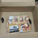 Farberware Build-A-Board Bamboo Cutting Board with Built-In Compartments & Clear Locking Lid, Black Handles  Charcuterie, Snack Tray, Food Prep and Serving Platter