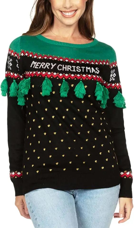 Tipsy Elves Women's Christmas Sweaters - Women's Ugly Christmas Sweaters - Embellished Winter Holiday Pullovers Size 3X