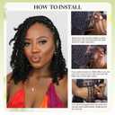 16 Inch Afro Kinkys Bulk Human Hair Kinky Curly Braiding Hair for Mini Twist 50g/Pack Natural Black 4C Dreadlock Extensions for Permanent Sister Locs/Mini Twists/Braids/Repair Can Dye and Bleach