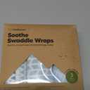 3-Pack Organic Baby Swaddle Sleep Sacks - Swaddles for Newborns, Infant 0-3 Months, Baby Girls, Boys, Soft & Snug Newborn Sleep Sack, Nursery Swaddling Blankets (Storm, OS)