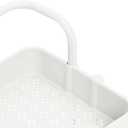 3 Tier White Kitchen Trolley, Organise and Store Stuff, Durable ABS and Iron Cart with 4 Wheels for Easy Moving, Ideal for Toys, Keys, Food, Office