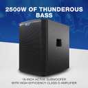 ALTO TS18S 2500W 18" Subwoofer, Powered PA Speaker with 6 Selectable DSP Modes, Easy Setup, 137 dB, 3" Voice Coil, Superior Bass
