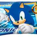 Franco Kids Bedding Super Soft Microfiber Reversible Pillowcase, 20 in x 30 in, Sonic The Hedgehog
