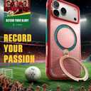 TORRAS Portuguese Football Federation Limited Edition, Ostand Q3 Air for iPhone 17 Pro Max Case, 360 Magnetic Stand, Fit for MagSafe, Mil-Grade Drop Tested, World Cup Inspired, Wave Passion