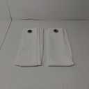 2pcs White Sheer Window Curtains Panels Opaque White 41" x 42"