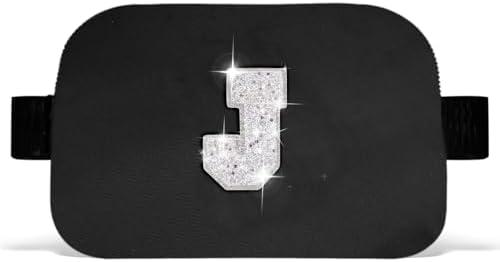 Uygafly Gifts for Teens Kids Daughter Sister Her - Birthday Gifts for 3 4 5 6 7 8 9 10 11 12 13 Year Old Girls,Fanny Pack Crossbody Bag Belt Bag Cute Trendy Stuff - White J, Black