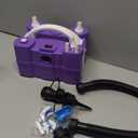 Balloon Pump, Triple Inflating Ports for 260q Foil Latex Mylar Balloon, 3-in-1 Electric Air Pump for Inflatables and Balloons, Inflator Deflator for Swimming Rings Air Mattress Pool Floats (Purple)