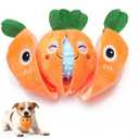 MewaJump 3-in-1 Plush Cute Dog Toy with Squeaky Ball, Dog Chew Toy with 3 Layers for Teeth Cleaning and Puzzle Enrichment for Small and Medium Breed Dogs