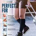 Doctor's Select 3 Pairs Plus Size Compression Socks Wide Calf - Bamboo Viscose Knee High Socks | Circulation Support. XXL Size