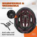 ROCKBROS Bike Helmet for Adults, Size 54-62 cm for Riders, Microshell, Adjustable Dial, Interior Padding, Air Vents, Mountain & Road Bike MTB Commuting, Small