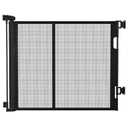 Colbabe 120 inches Extra Wide Baby Gate, 34 inches Tall Retractable Pet Gate for Large Openings, Hallways, Room Dividers, Mesh Safety Barrier for Indoor Outdoor Use, Black
