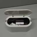 SUBEKYU Mini Trash Can with Lid,Small Desk Trash Can,Countertop Mini Garbage Cans,Tiny Waste Basket,White,with 3 roll Bags