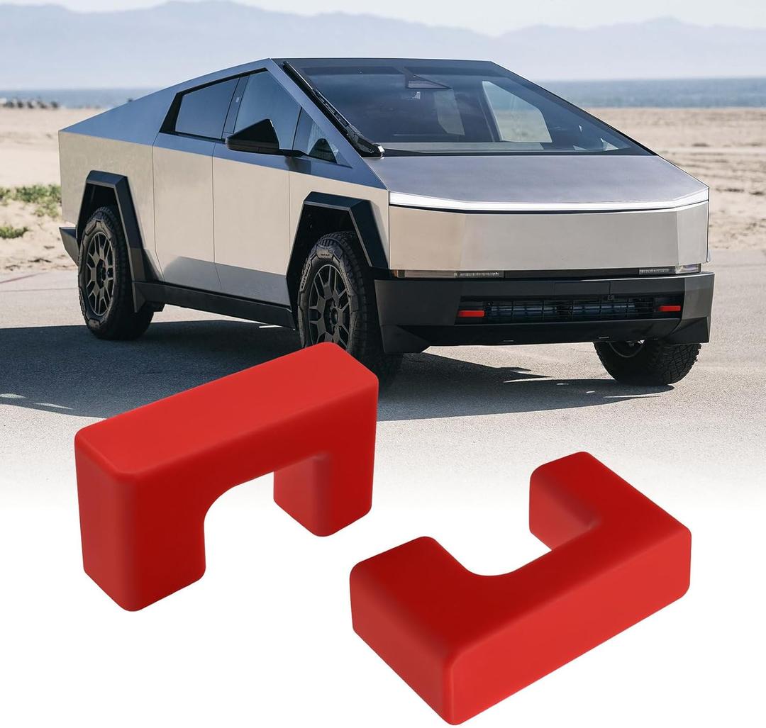 Tow Hook Covers Fit for Tesla Cybertruck 2024 2025, Hitch Cover Front Customized Car Tow Hooks Compatible with Tesla Cybertruck Accessories 2025 2024 (Red)