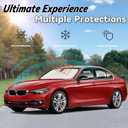 Windshield Sun Shade for 2013-2018 BMW 3 Series 320i 325i 328i 330i 335i F30 F31, Car Front Window Sunshade with 240T Sun Visor Protector Blocks UV Rays Heat Sun Shield Accessories