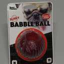 Pet Qwerks Blinky Babble Ball - Flashing Interactive Chew Dog Toy, Small, 2 Pack, Red