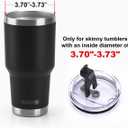 30 oz Tumbler Lids, Fits for 30Oz YETI Rambler, Ozark Trail and More, Koodee 2 Pack Spill-proof Lids,Covers for 30 Ounce Tumbler,Cup (Magenta)