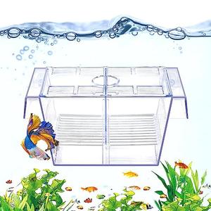 DaToo Fish Breeding Box Aquarium Holding Tank Transparent Fish Isolation Box Acclimation Hatchery Incubator Breeder for Betta Shrimp Clownfish Guppy