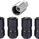 McGard 24216 Black Cone Seat Wheel Locks (M14X1.5 Thread Size) - Set of 4 w/Key