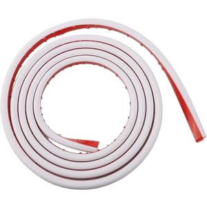 3Meter PVC Cable Trunking, 15X10mm Semi-Circular Side Opening Wire Concealer With Backing For Wall, Floor, Or Desk Cord Management In Home, Office, Garage, And Warehouse