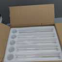 10pack 14" Hurricane Glass Candle Holders for Taper Candles, Tall Cylinder Candle Holders Bulk, Wedding Table Centerpiece, Clear Glass for Pillar, Votive & Candelabra Decor