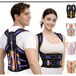 Posture Corrector for Women and Men, 5 Full Back Support Brace Rods, FSA&HSA Eligible, Adjustable Shoulder Straightener, Improving Hunchback Posture, Upper and Lower Back, Neck Pain Relief, Large