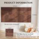 8 x Acoustic Wall Panels, 8 Piece 23.62" X 23.62" Peel and Stick Wall Panels, 94 X 48 Inches
