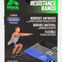 RBX Looped Latex Free Resistance Bands 3 Levels 3 Pack