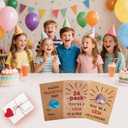 48 Pack Gem Valentines Day Cards,Valentine's Day Cards with Heart-Shaped Gemstone for School Classroom Class Party Favor,Valentines Heart Crystals with Cards Exchange Gift for Boys Girls