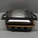 Cuisinart Griddler Indoor Grill, Panini Press, Sandwich Maker & More, 5-in-1 Grilling, Dishwasher-Safe Nonstick Cooking Plates, GR-4NNAS, Stainless Steel