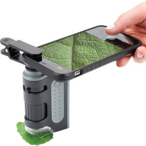 Carson MicroBrite Portable Digital Pocket Microscope for Kids or Adults, Accurate 60x-120x Zoom, Handheld Microscope with Phone Clip & Smartphone App (MM-350)
