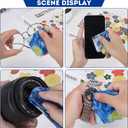 Pattern Printed Soft Microfiber Cleaning Cloths 4 Pieces for Eyeglasses (Patterns Randomly Sent), Camera Kens, Cell Phones, CD, DVD, Computers, Tablets, Laptops, Telescope, LCD Screens