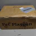 XVISHX 42x42 Inches Puppy Playpen with Cover&Dog Pads, Dog Playpen for Puppies or Small Dogs, Pet Playpen for Indoor & Outdoor, Sturdy Safety Dog Pen with Thickened Fabric
