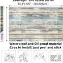 Arthome Rustic Wood Contact Paper Peel and Stick Self-Adhesive Wallpaper,Decorative Vinyl Film for Furniture Countertop, Easy to Clean Removable Distressed Plank Grain Vintage Wall Covering 35.4x120''
