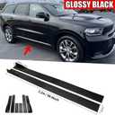 For BMW 3 Series F10 F30 F32 Glossy Black 86.6" Side Skirts Rocker Panel Lip 2x