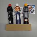 STAR WARS Lightsaber Squad 3-Pack, The Mandalorian, Ahsoka, and Darth Vader Lightsabers, Toys for 4 Year Old Boys and Girls 