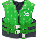 X2O Child Closed-Sided Life Vest, 30lbs - 50lbs, Green