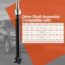 938-150 Front Complete Drive Shaft Prop Shaft Driveshaft Assembly [4.7L 5.7L, 4WD Automatic Transmission] Compatible with Dodge Ram 1500 2002 2003 2004 2005 2006, Replace OE 52105990AA, 52123021AB