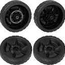 4 Pack HRN216 Lawn Mower Wheels Kit Fit for Honda HRN216 Lawn Mower 2 Rear Wheels Replace for 42710-VR8-N00ZA and 2 Front Wheels Replace for 44710-VR8-N00ZA