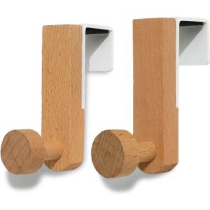 Over The Cabinets Hooks Coat Robe Towel Holder Door Hanger Hook for Kitchen Bathroom Cabinets Cupboards Rack Decor Drawer Cubicle Pack of 2