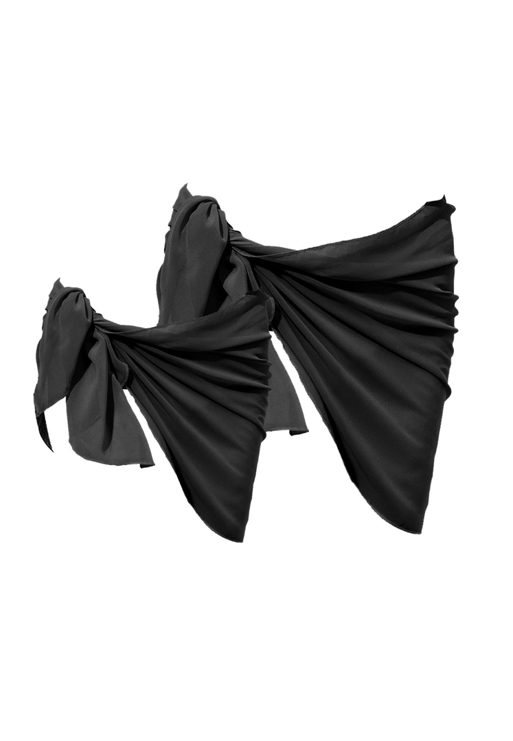 Large Size Chiffon Cover up Swimwear Beach Sarong Pareo Canga Swimsuit Wrap(C), 4 FT
