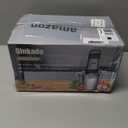 GANIZA Food Processors, Electric Food Chopper with Meat Grinder & Vegetable Chopper - 2 Bowls (8 Cup+8 Cup) with Powerful 450W Copper Motor - Includes 2 Sets of Bi-Level Blades (Grey)