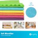 Orighty Microfiber Cleaning Cloths, Pack of 150, Highly Absorbent Cleaning Supplies, Lint Free Cloths for Multiple-use, Powerful Dust Removal Clean Rags for House, Kitchen, Car Care(12x12 inch)