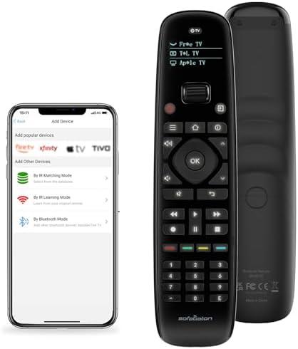 SofaBaton U2 Universal Remote Upgrade Backlit Button,Improved Scroll, All in One Universal Remote Control with App Control, Custom Macros, Compatible with Smart TVs,Sound Bar and DVD