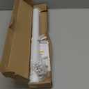 Closet Rods for Hanging Clothes, 17 to 28 Inch Heavy Duty Stepless Adjustable Closet Hanging Rod, 1.3 Inch Diameter Metal Closet Rod for Wardrobes Laundry Bedroom RV, White